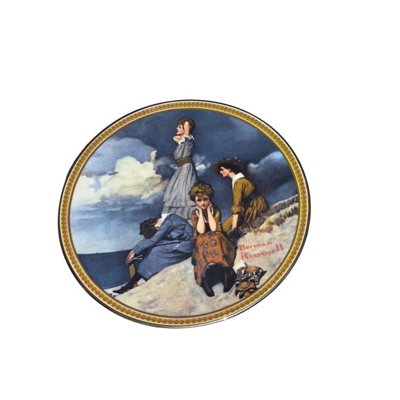 Norman Rockwell Other - Norman Rockwell Plate "Waiting on the Shore" Knowles Fine China